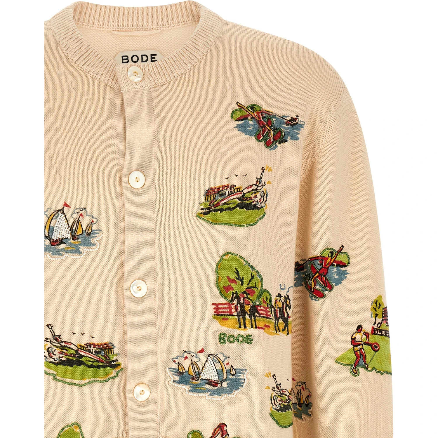 Multicolor Merino Wool Cardigan