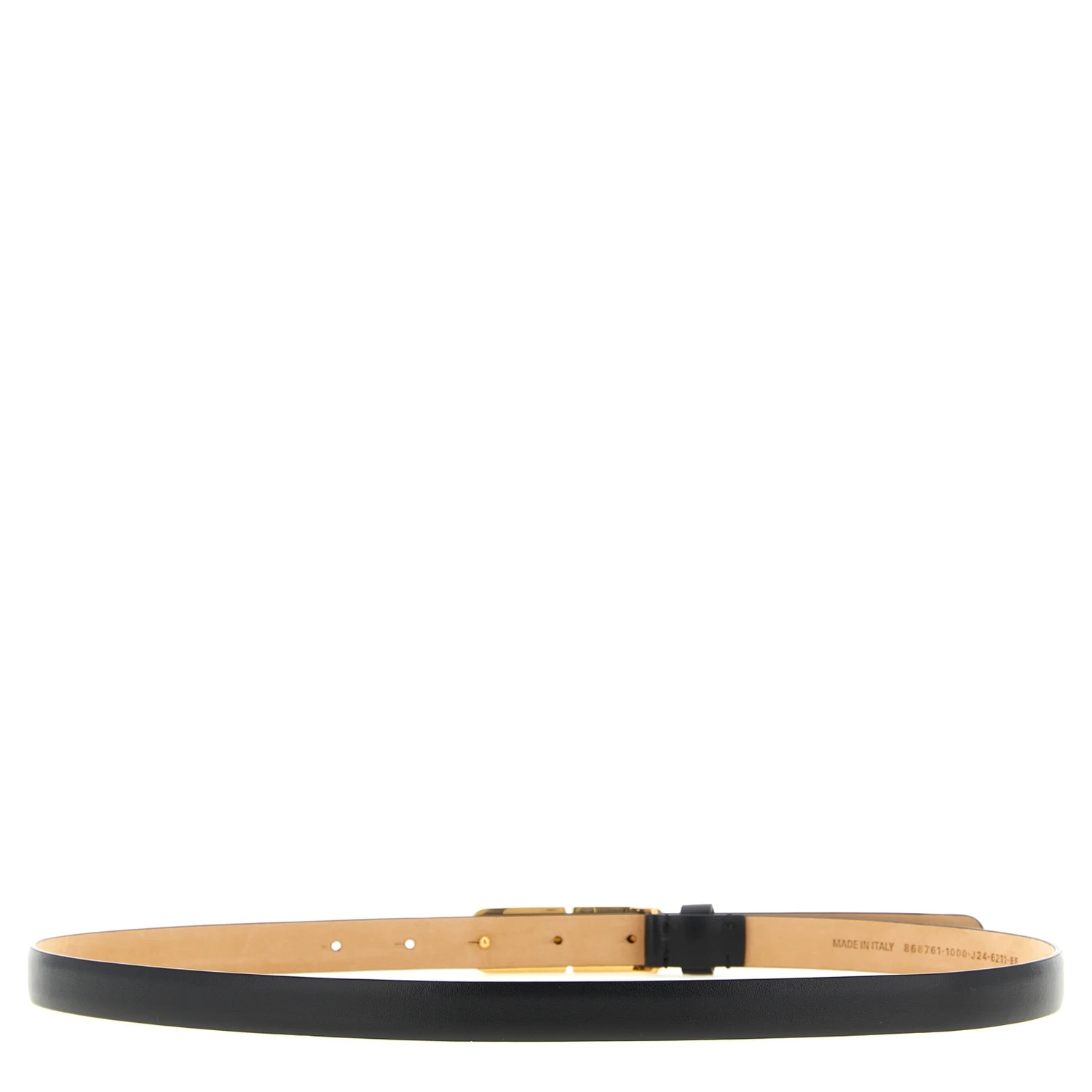 Black Leather Regular Belt