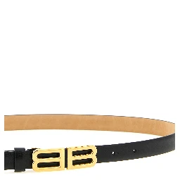 Black Leather Regular Belt