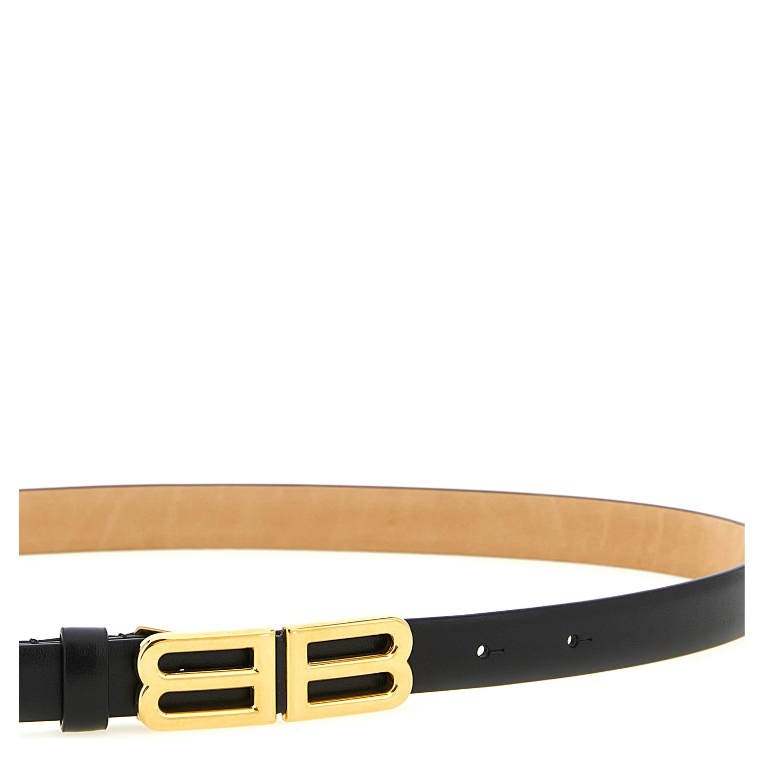 Black Leather Regular Belt