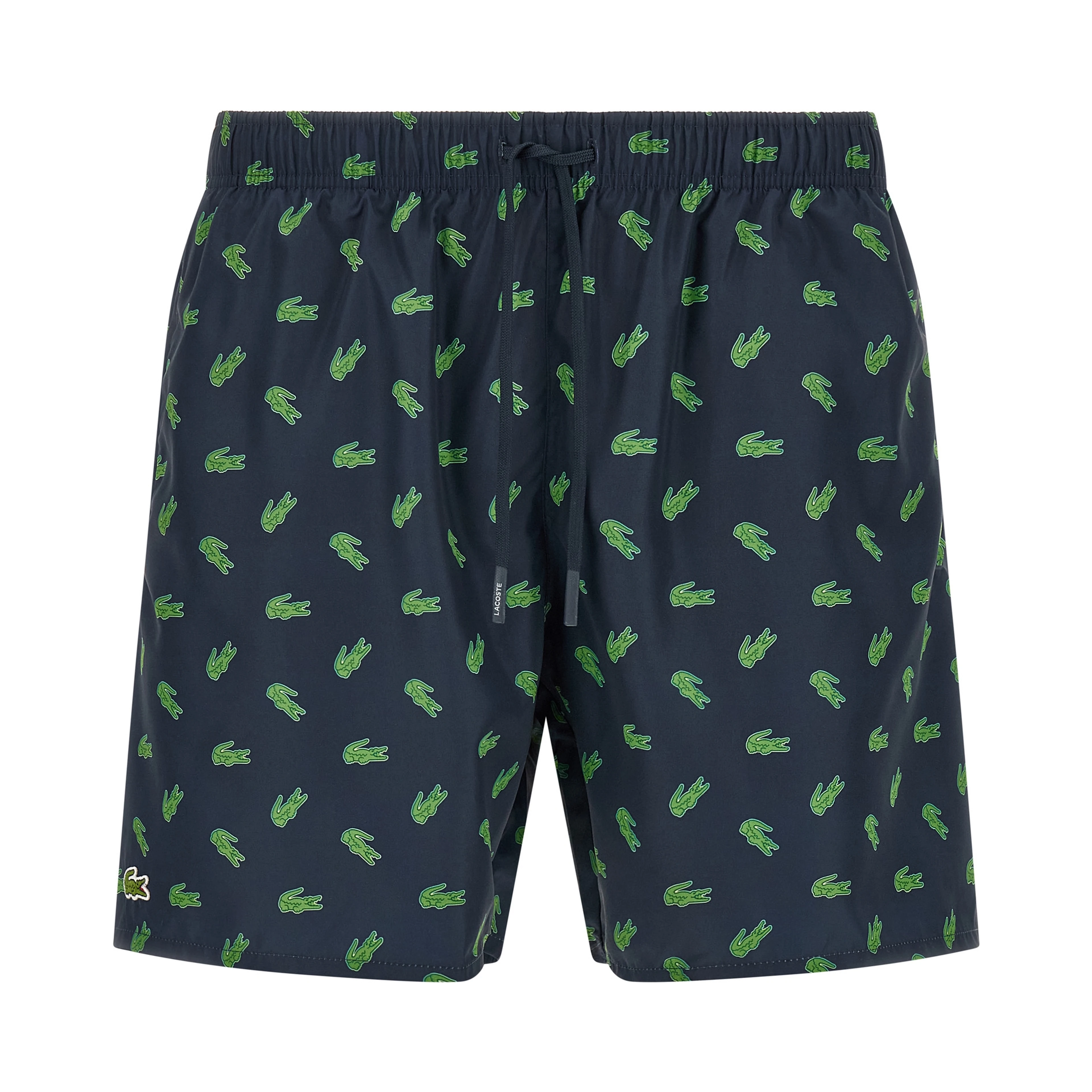 Blue Polyester Swim Shorts