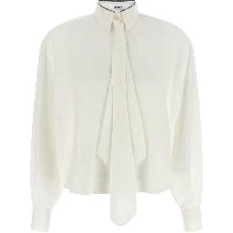 White Silk Blouse