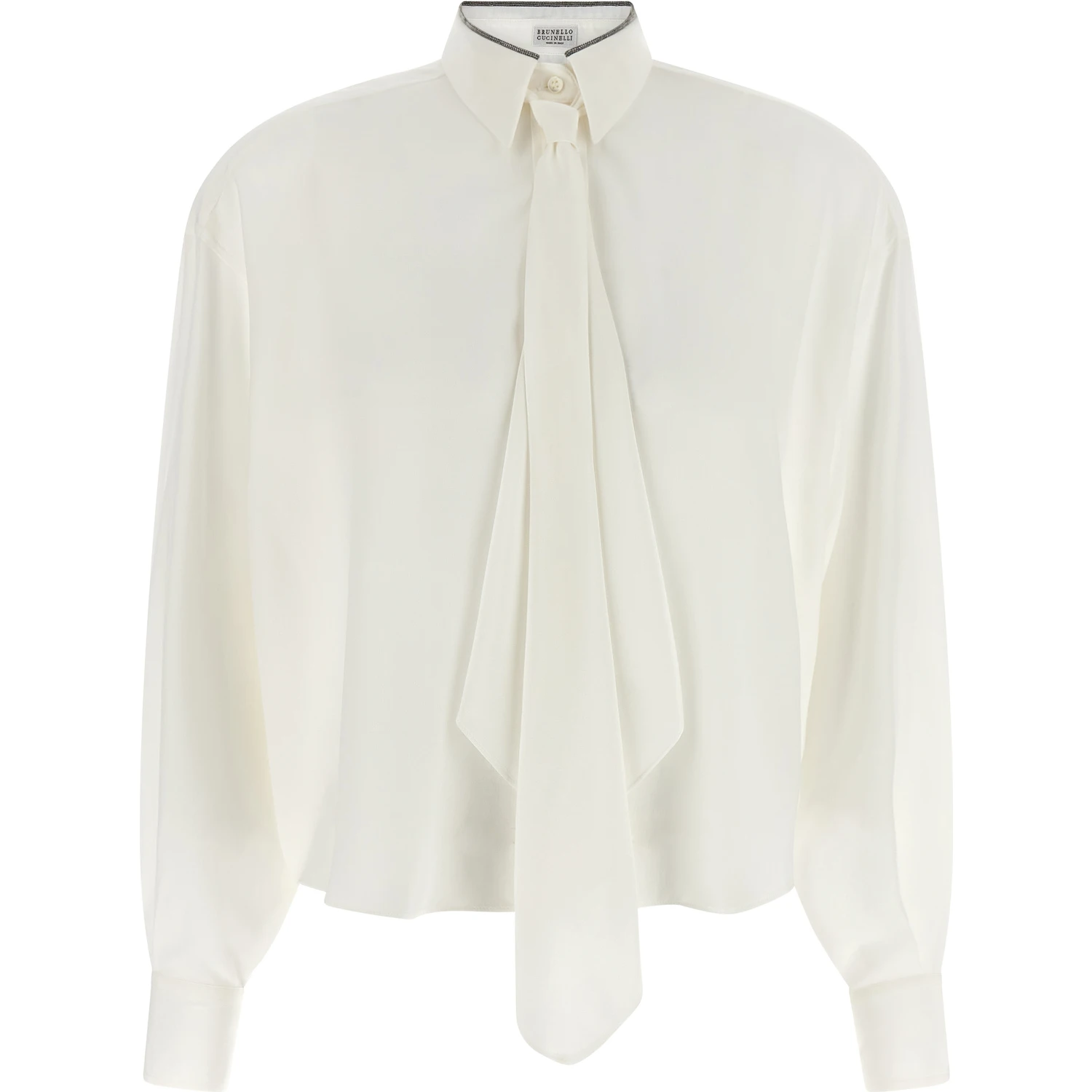 White Silk Blouse