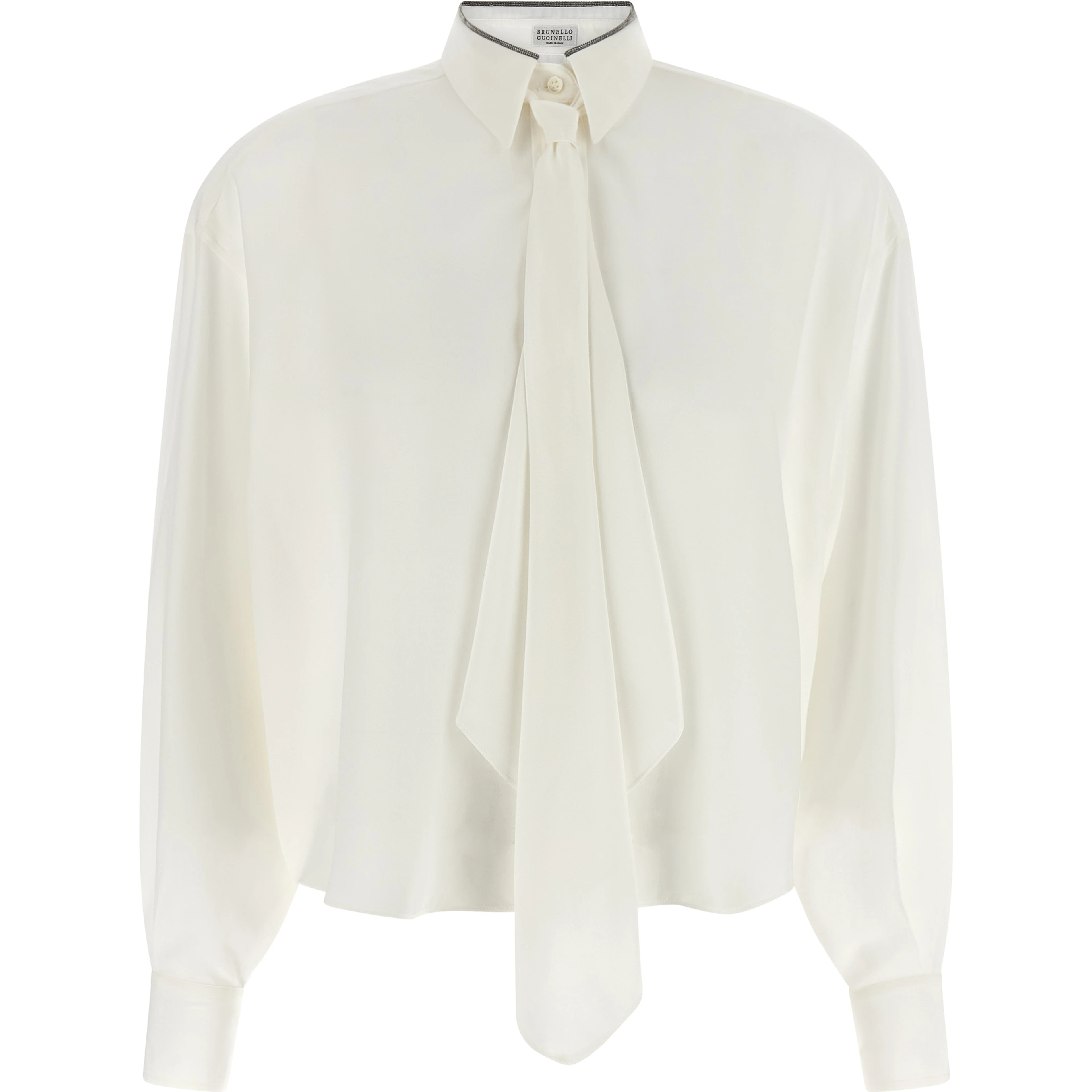 White Silk Blouse