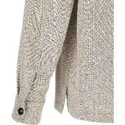 Gray Linen Blouse