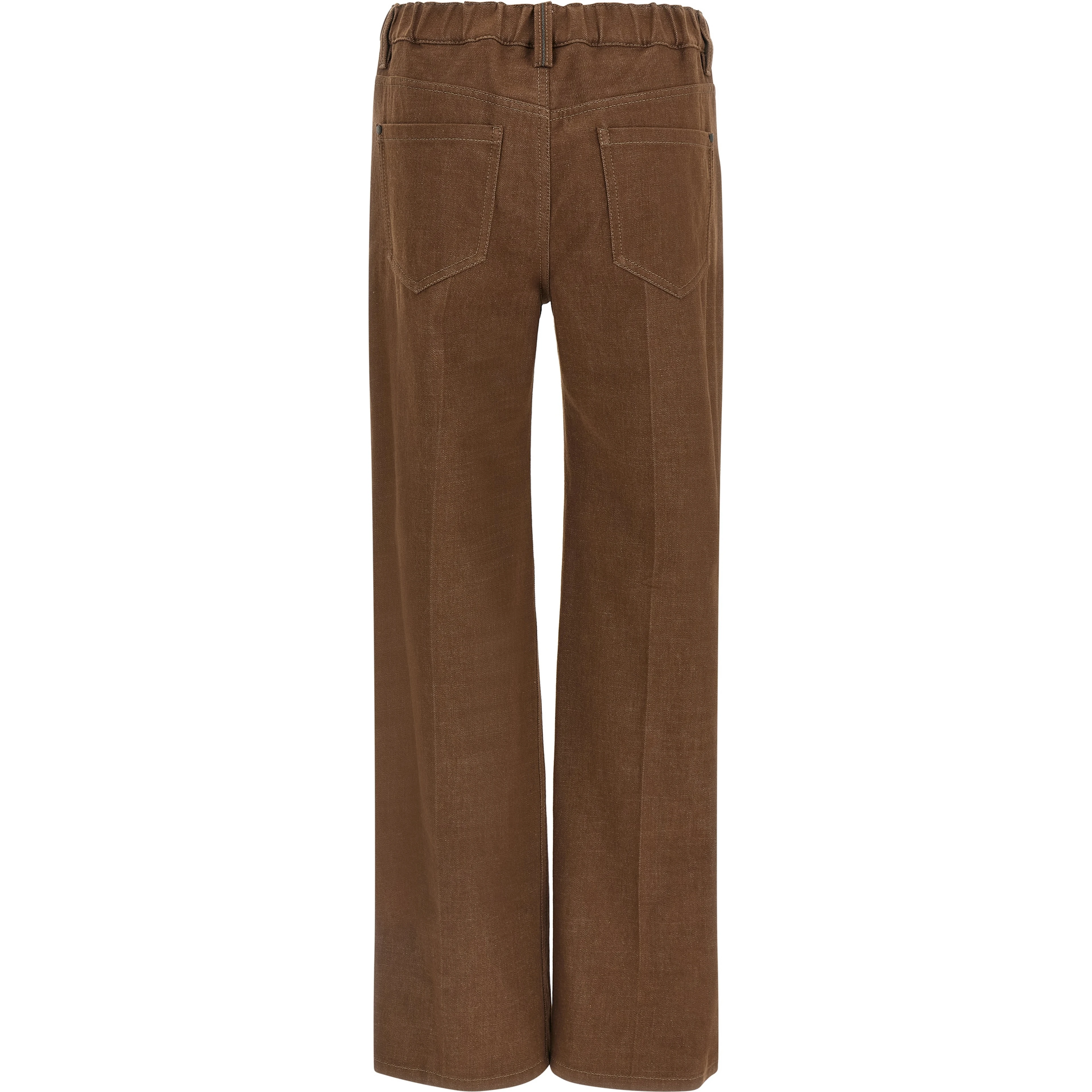 Brown Cotton Jeans Denim