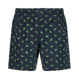 Blue Polyester Swim Shorts