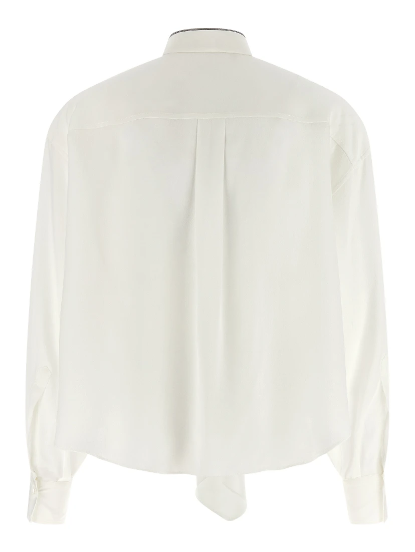 White Silk Blouse