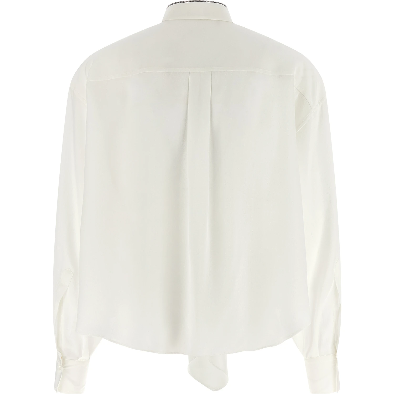 White Silk Blouse