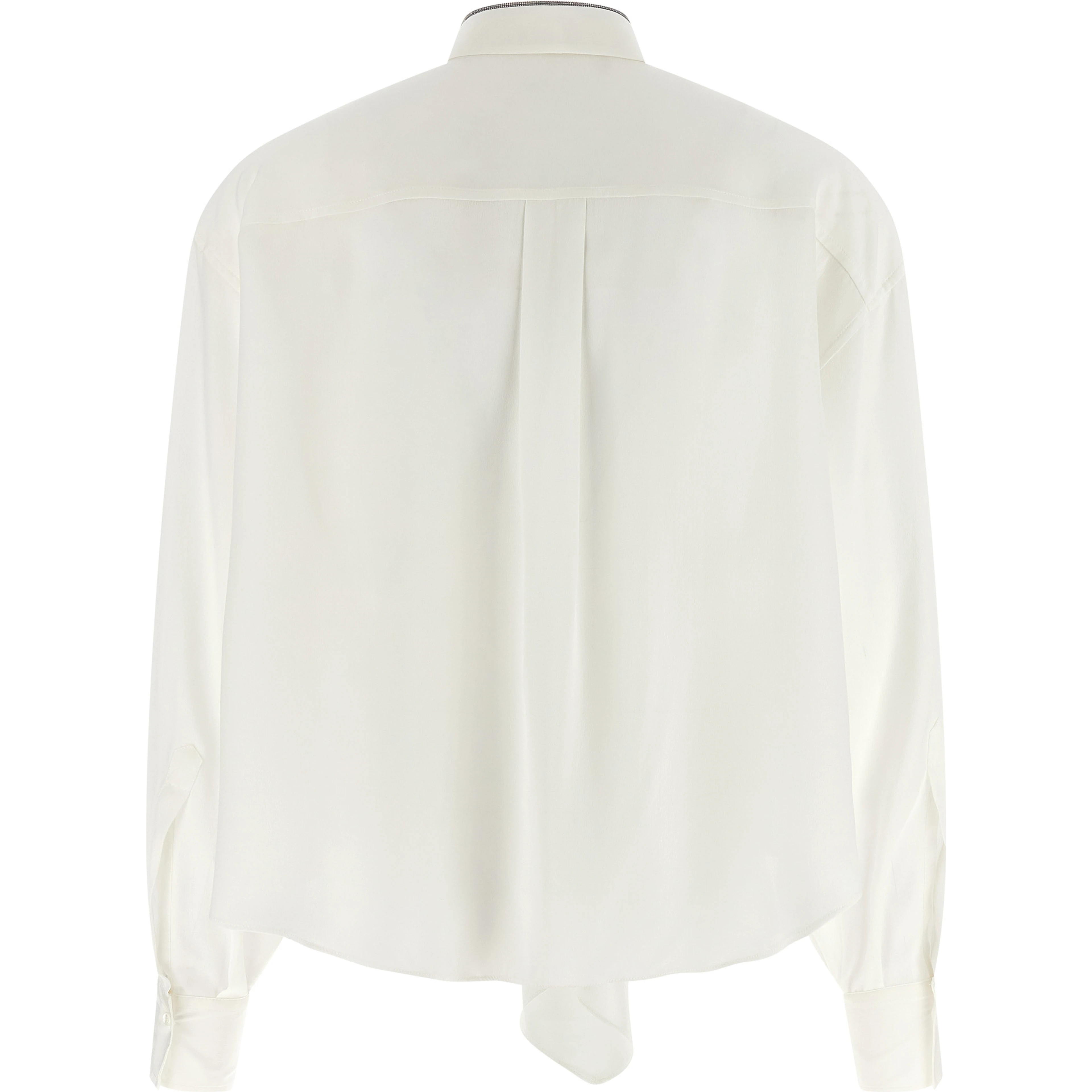 White Silk Blouse