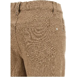 Beige Cotton Jeans Denim