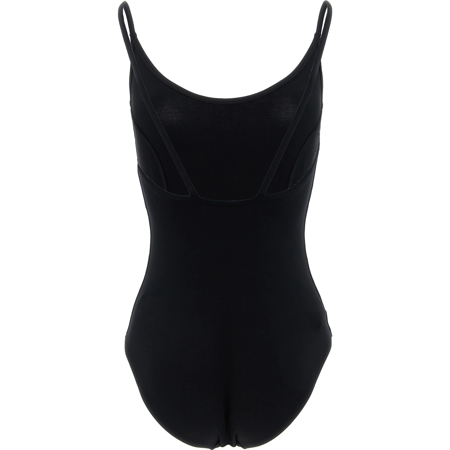 Black Polyamide One-Piece Swimsuit