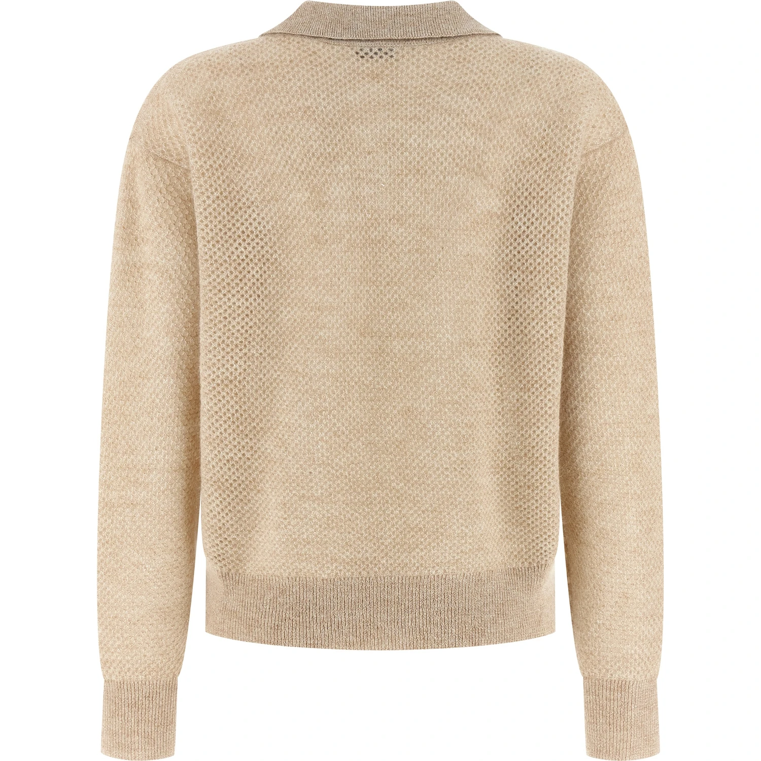 Gold Wool Polo Shirt