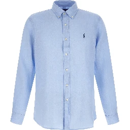 Blue Linen Blouse