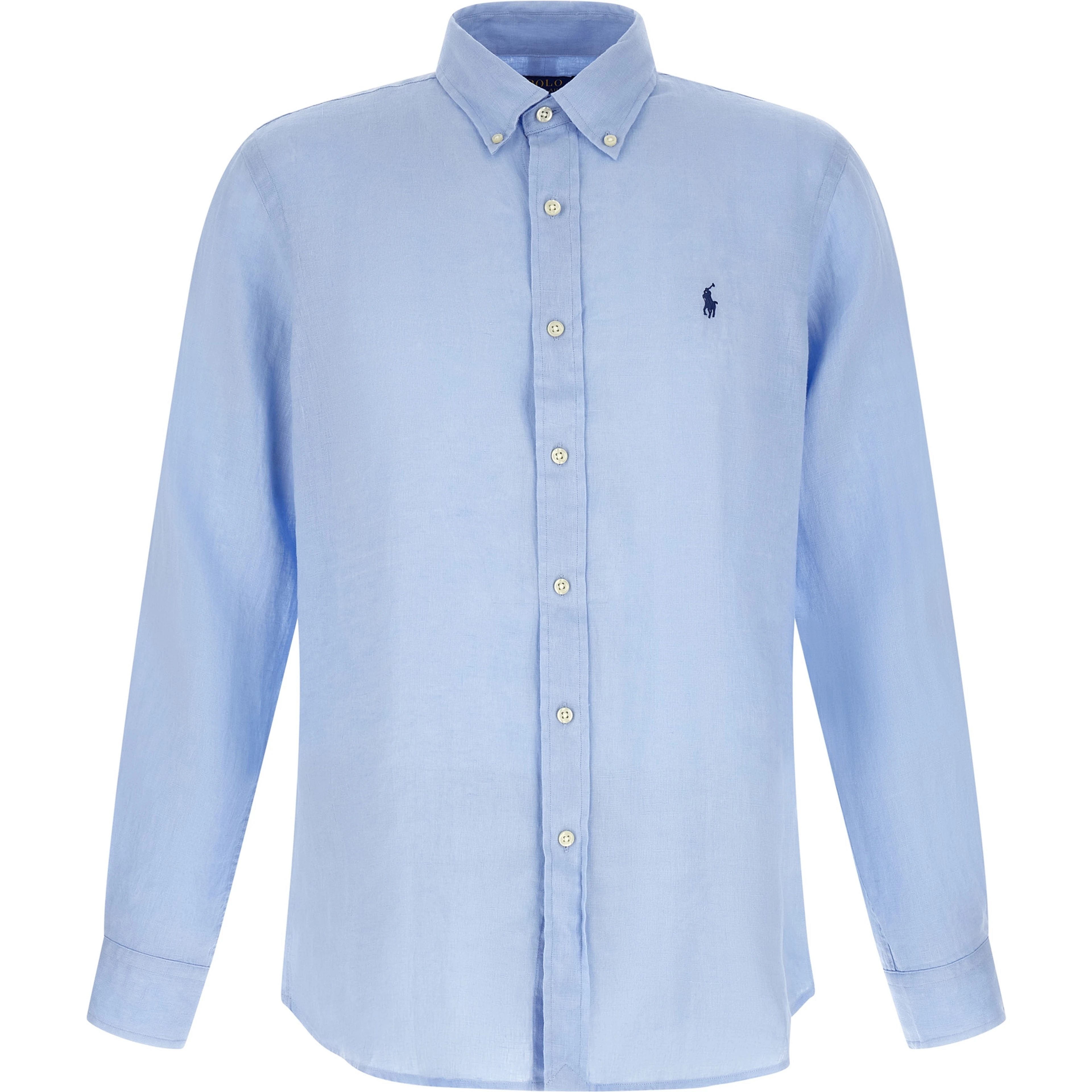 Blue Linen Blouse