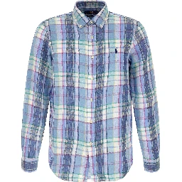 Blue Linen Blouse