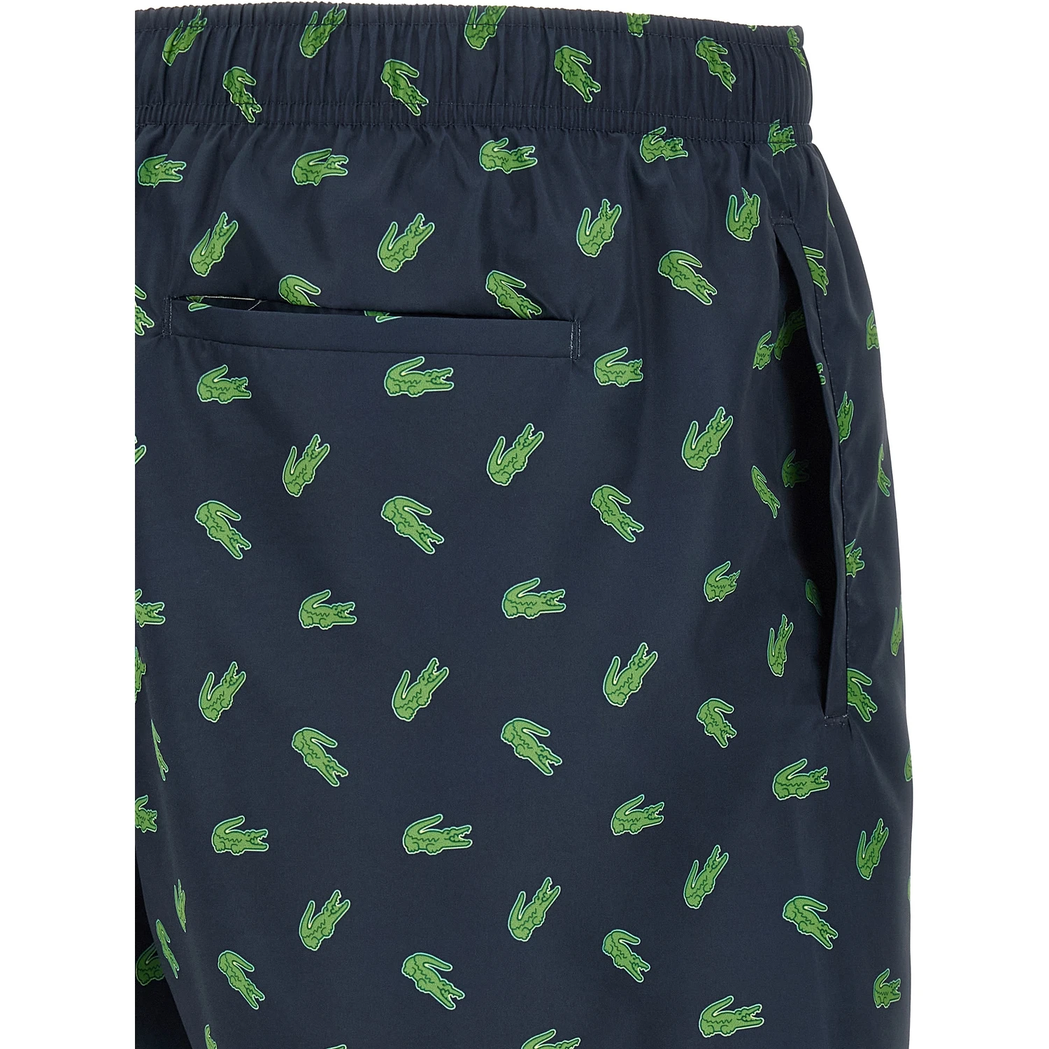Blue Polyester Swim Shorts