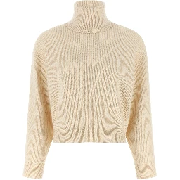 White Virgin Wool Cardigan
