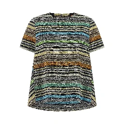 Multicolor Viscose T-Shirt