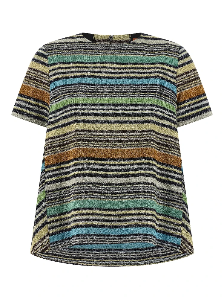 Multicolor Viscose T-Shirt