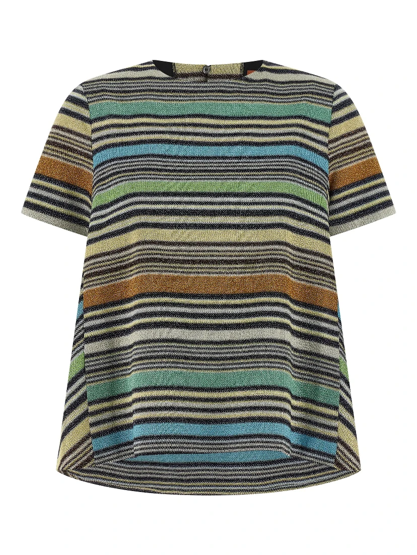 Multicolor Viscose T-Shirt