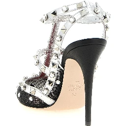Multicolor Polyester High Heel Pumps