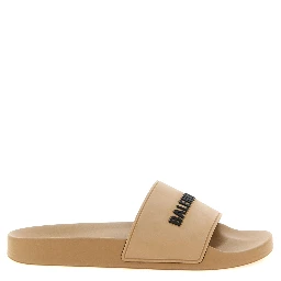 Beige Plastic Slides