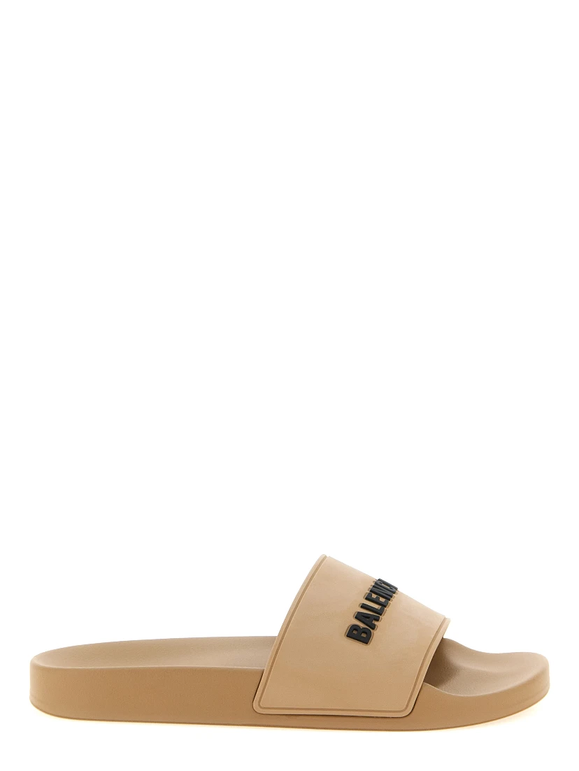 Beige Plastic Slides