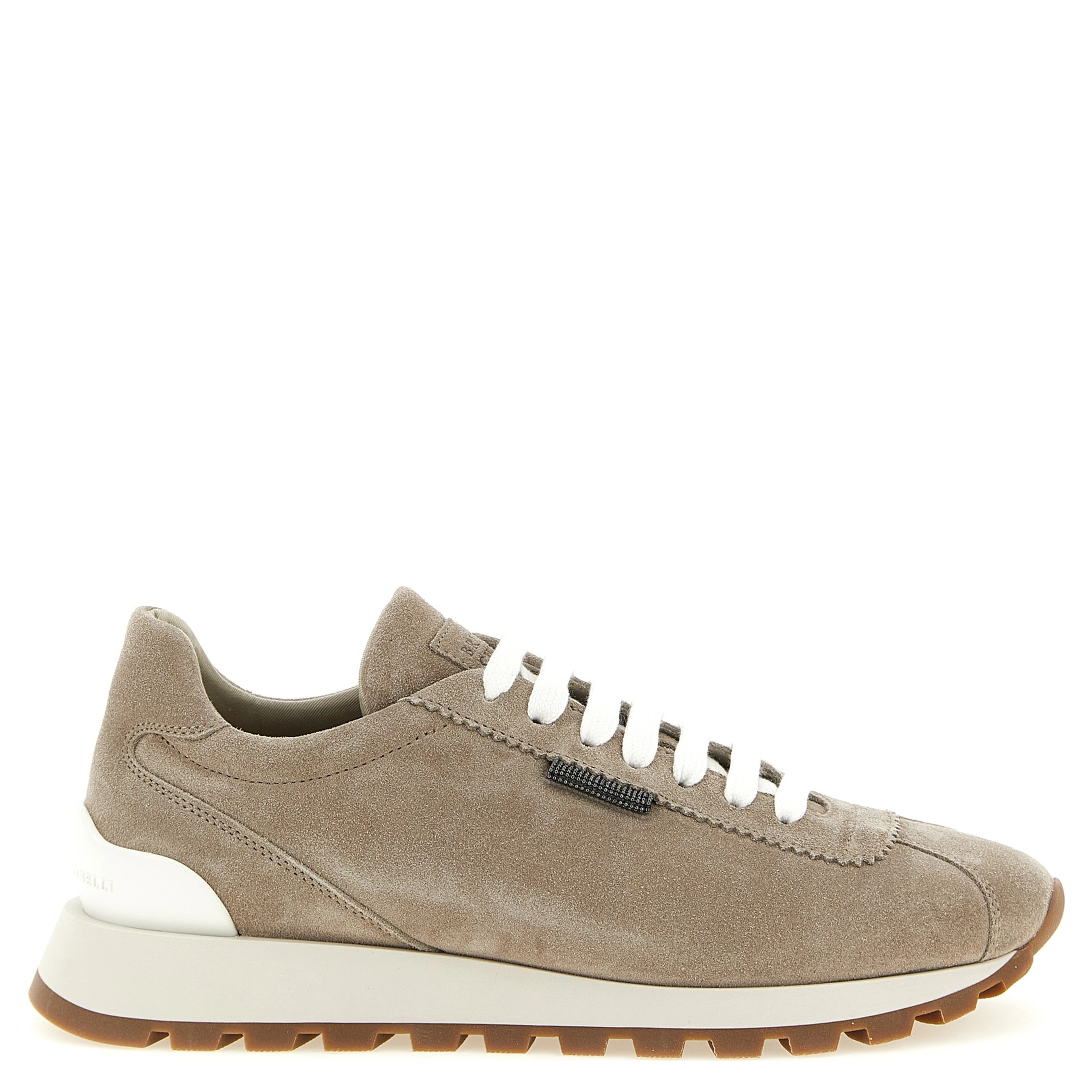 Beige Calfskin Athletic Sneakers