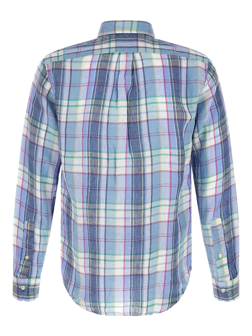 Blue Linen Blouse