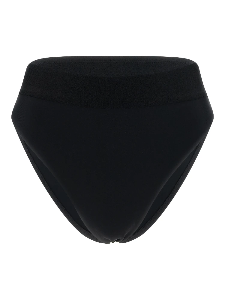Black Recycled Polyamide Swim Briefs