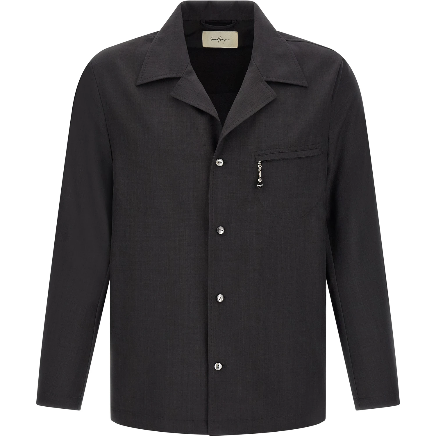 Gray Polyester Blouse