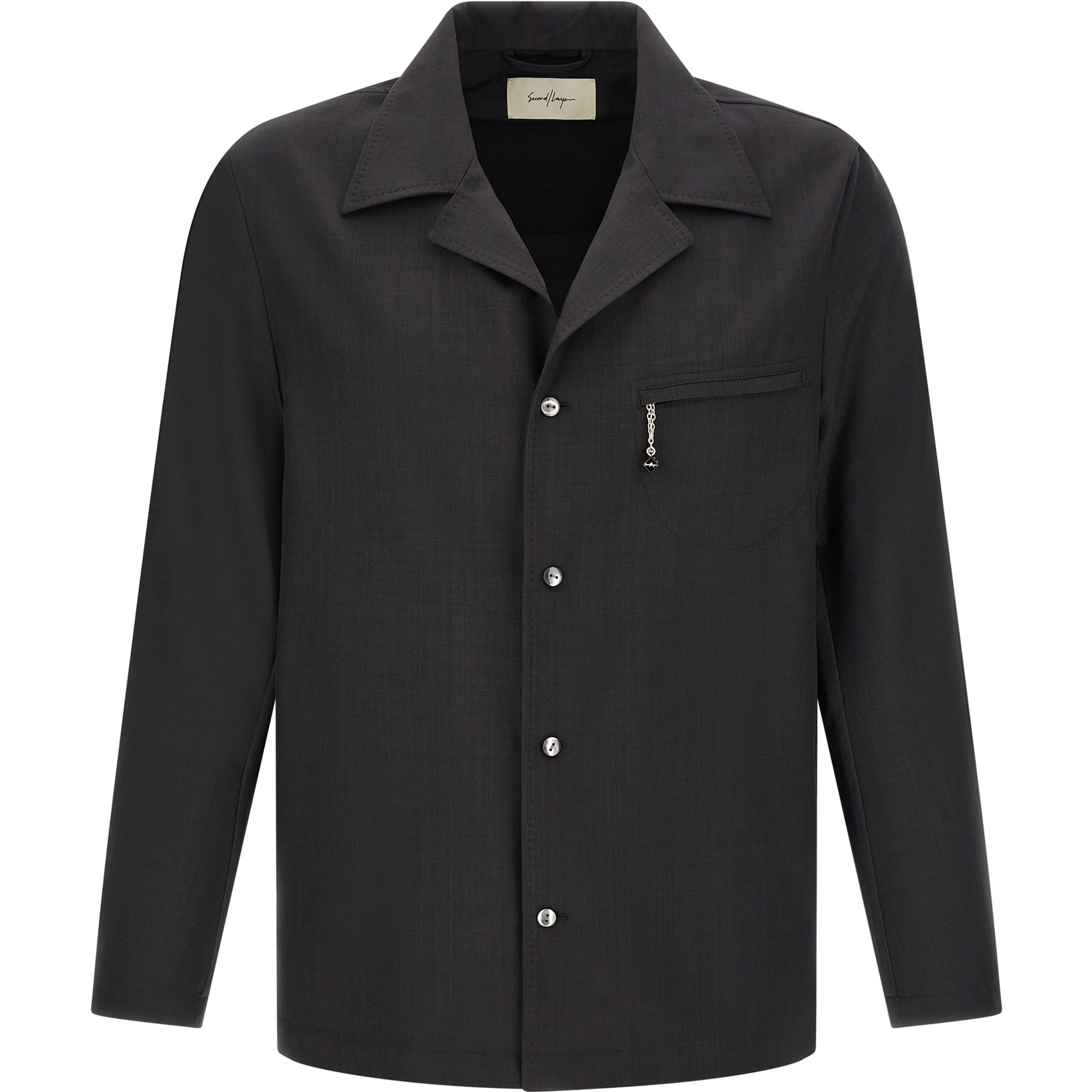 Gray Polyester Blouse