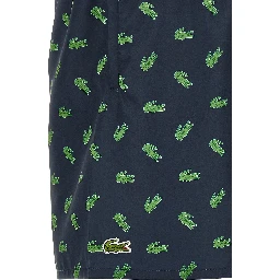 Blue Polyester Swim Shorts