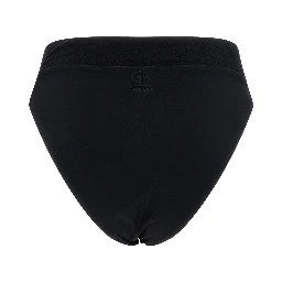 Black Recycled Polyamide Swim Briefs