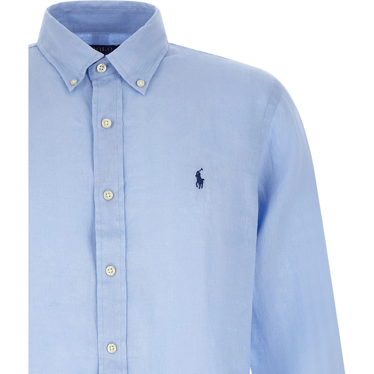 Blue Linen Blouse