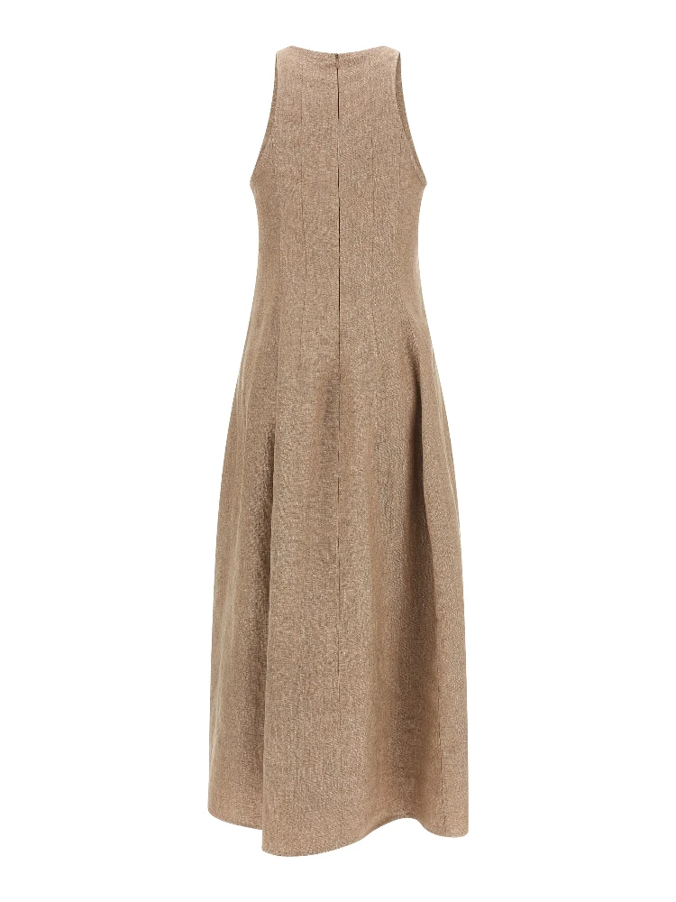 Beige Linen Long Dress alternative