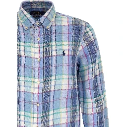 Blue Linen Blouse