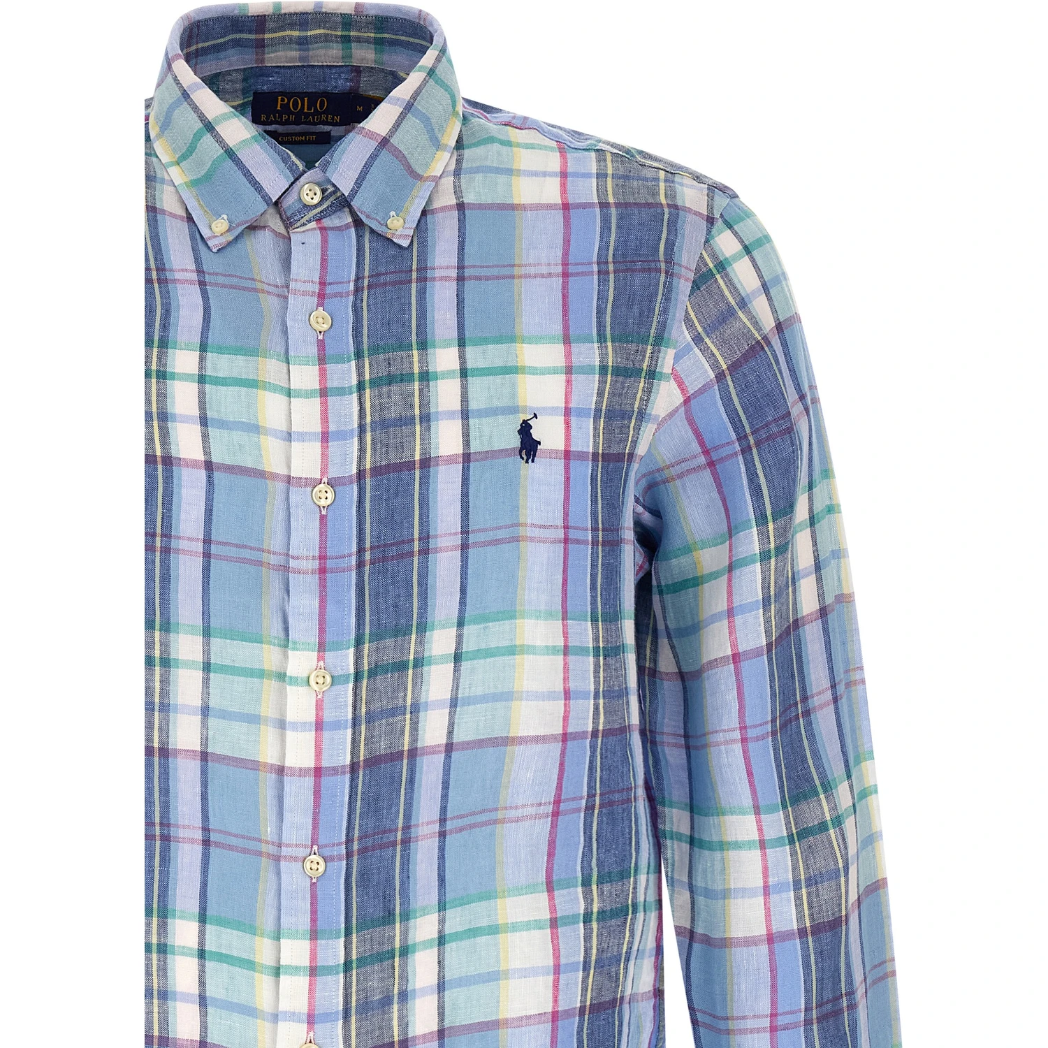 Blue Linen Blouse
