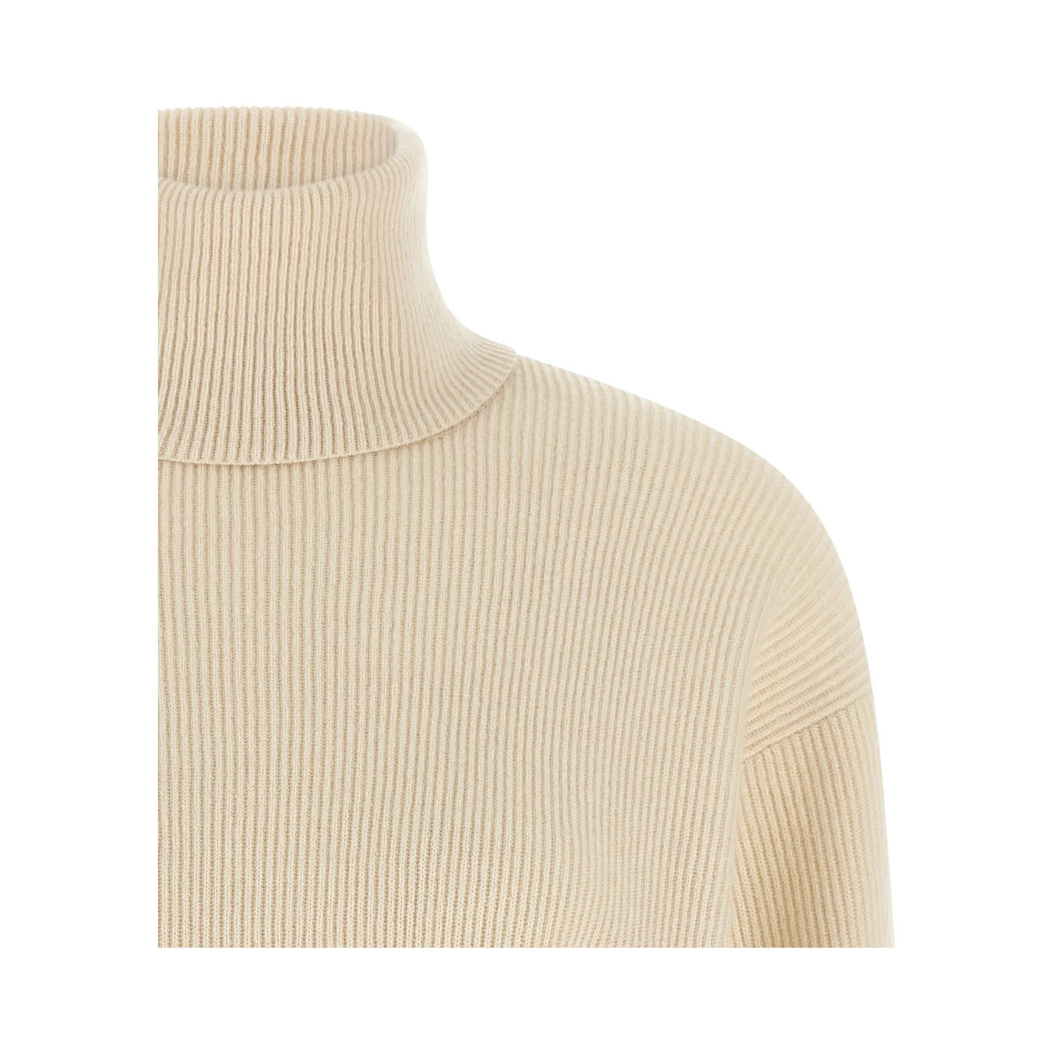 White Virgin Wool Cardigan