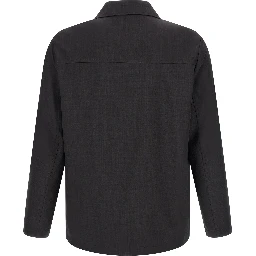 Gray Polyester Blouse