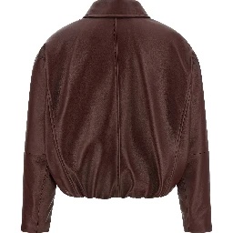 Bordeaux Calfskin Leather Jacket