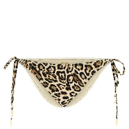 Beige Polyester Bikini