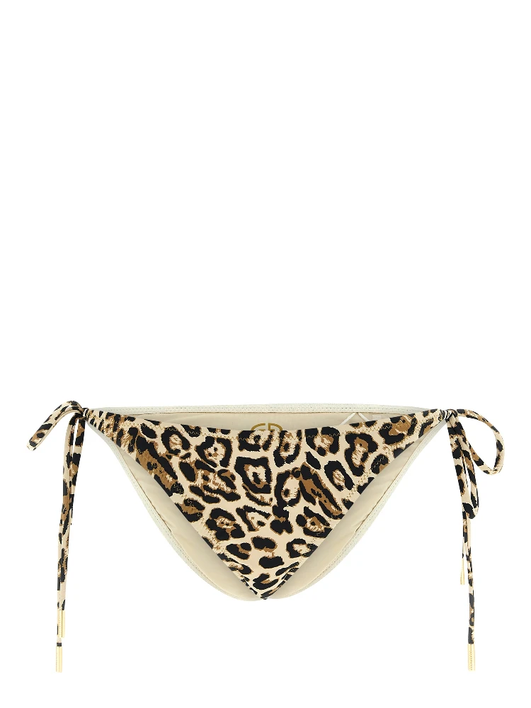 Beige Polyester Bikini