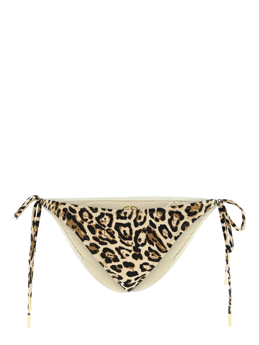 Beige Polyester Bikini