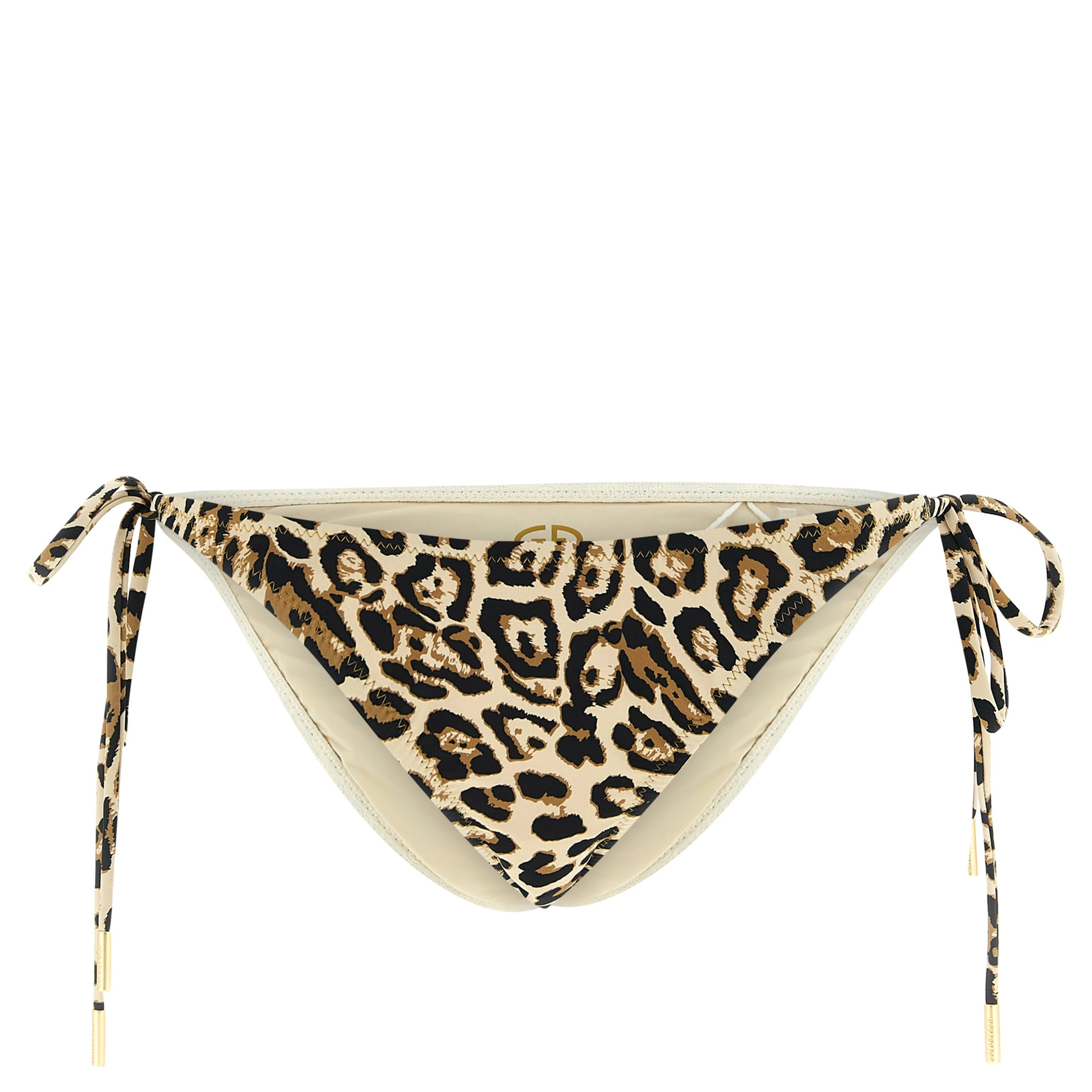 Beige Polyester Bikini