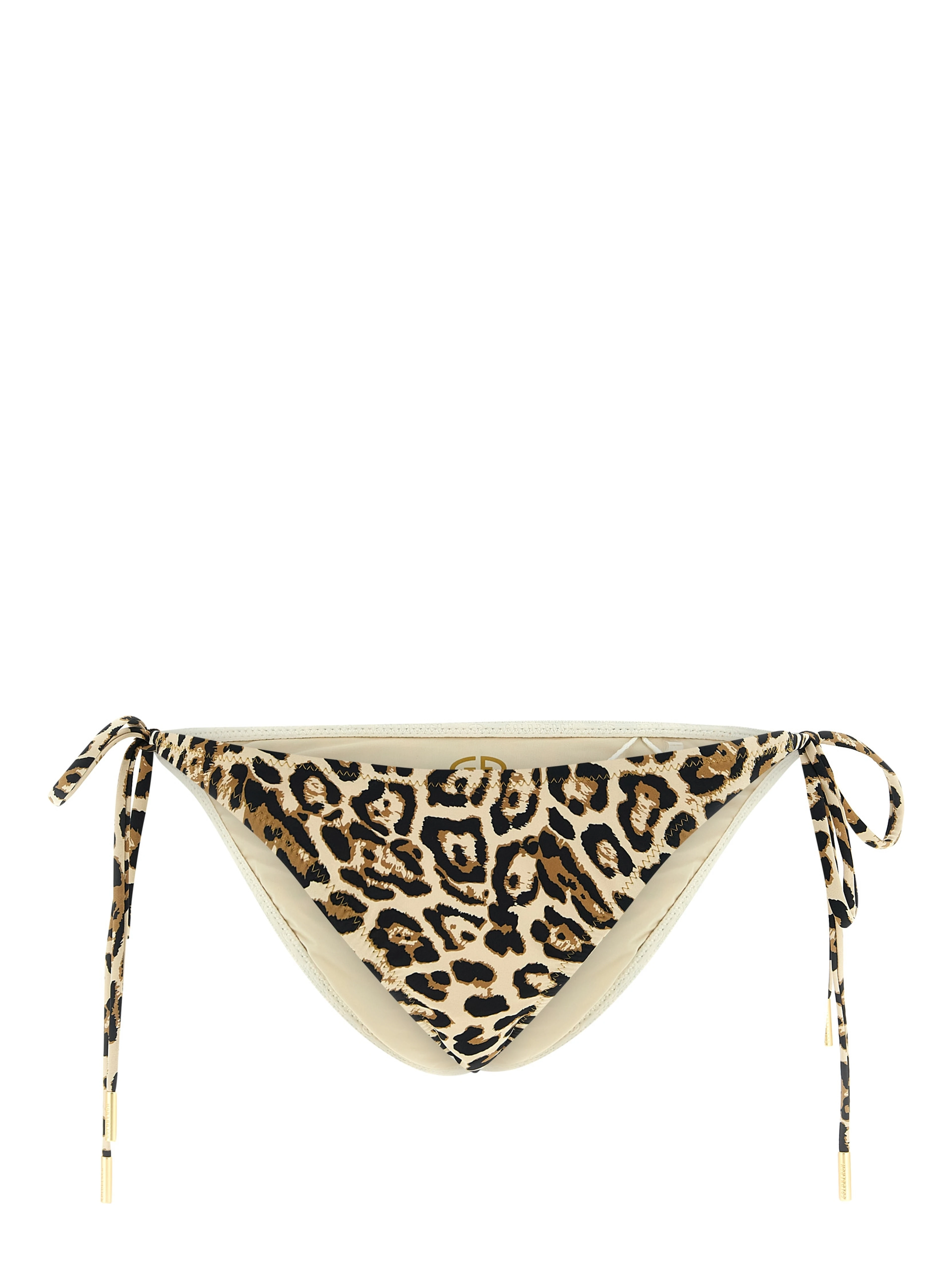 Beige Polyester Bikini