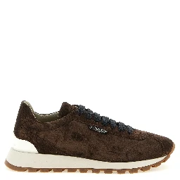 Brown Calfskin Athletic Sneakers