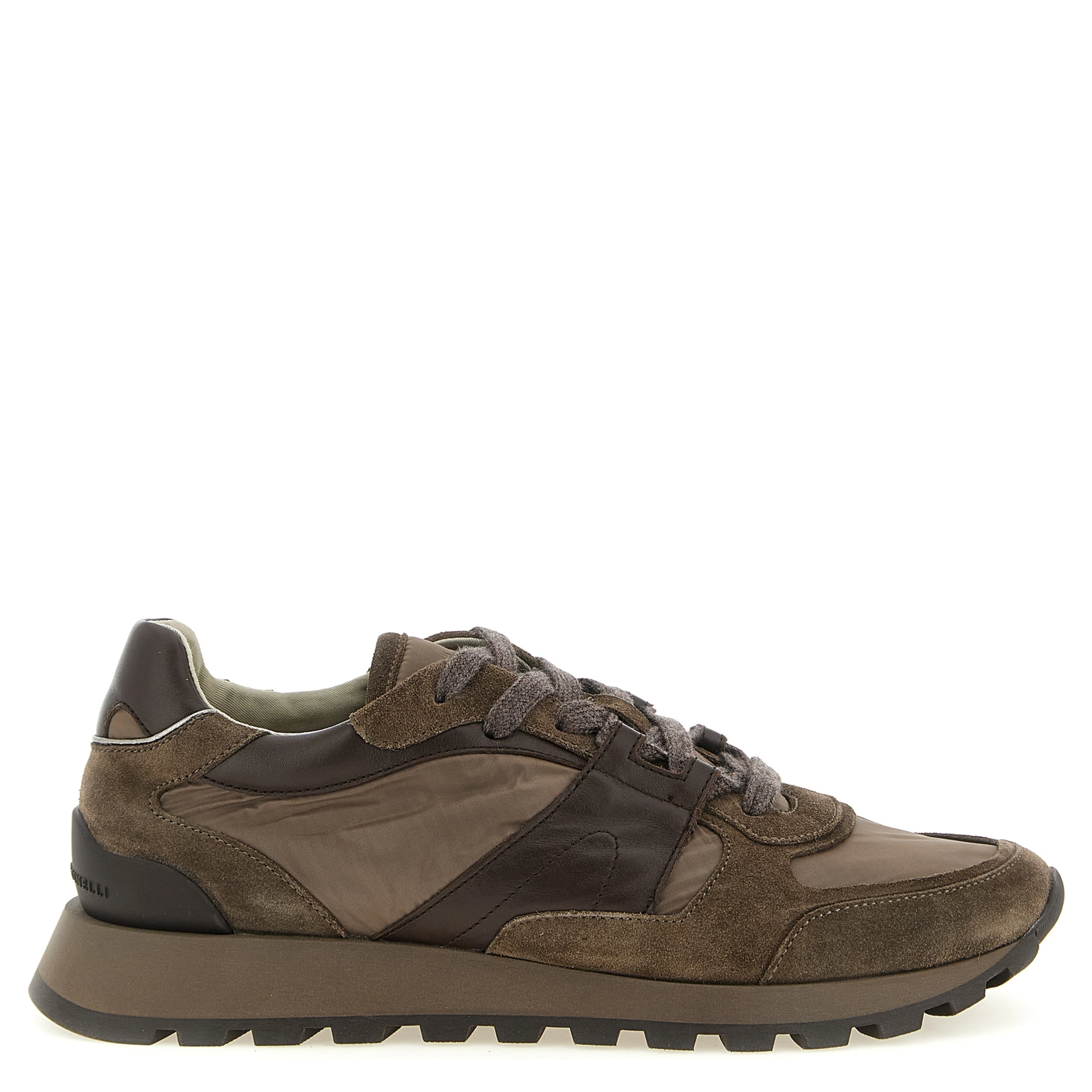 Bicolor Calfskin Athletic Sneakers
