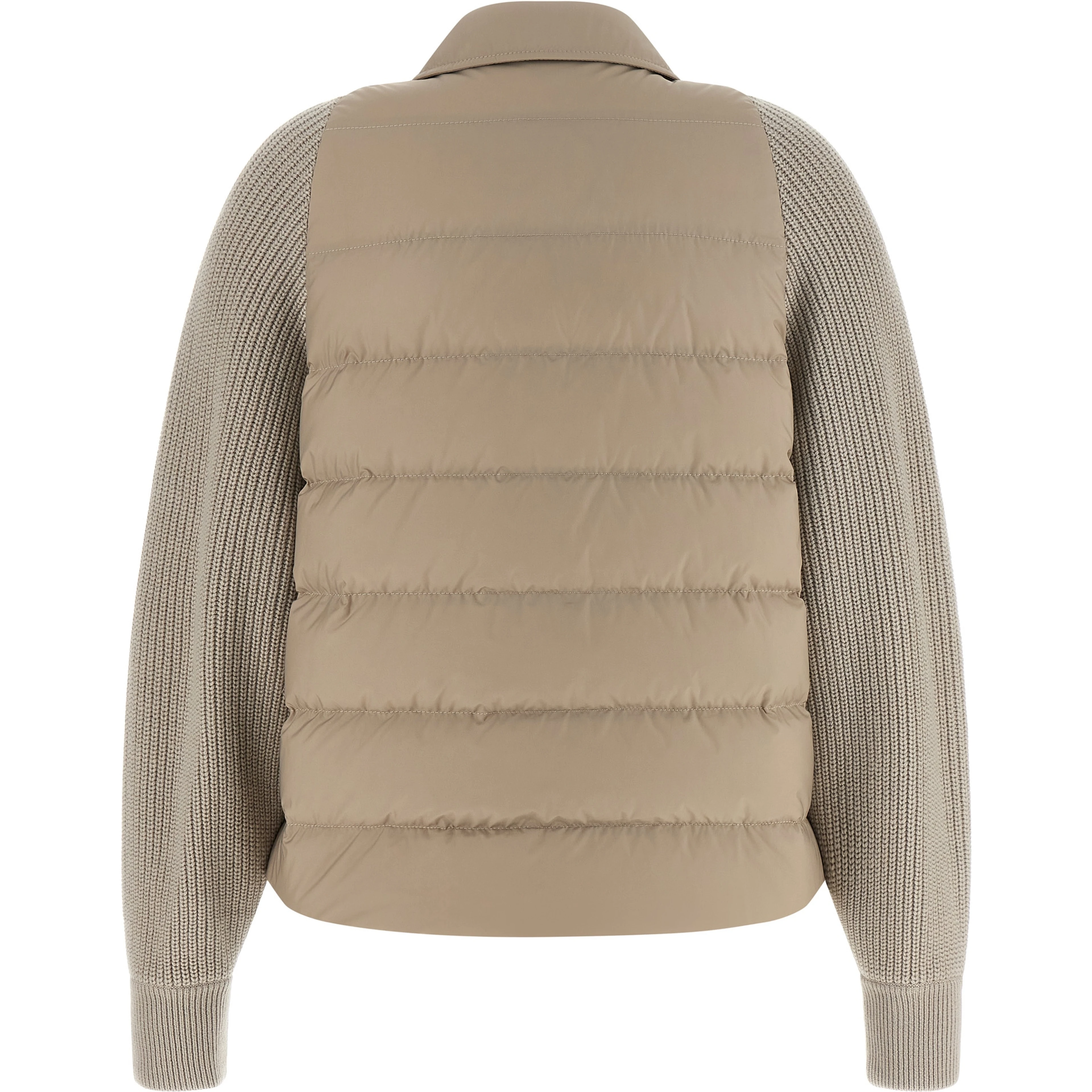 Beige Polyester Shell Jacket